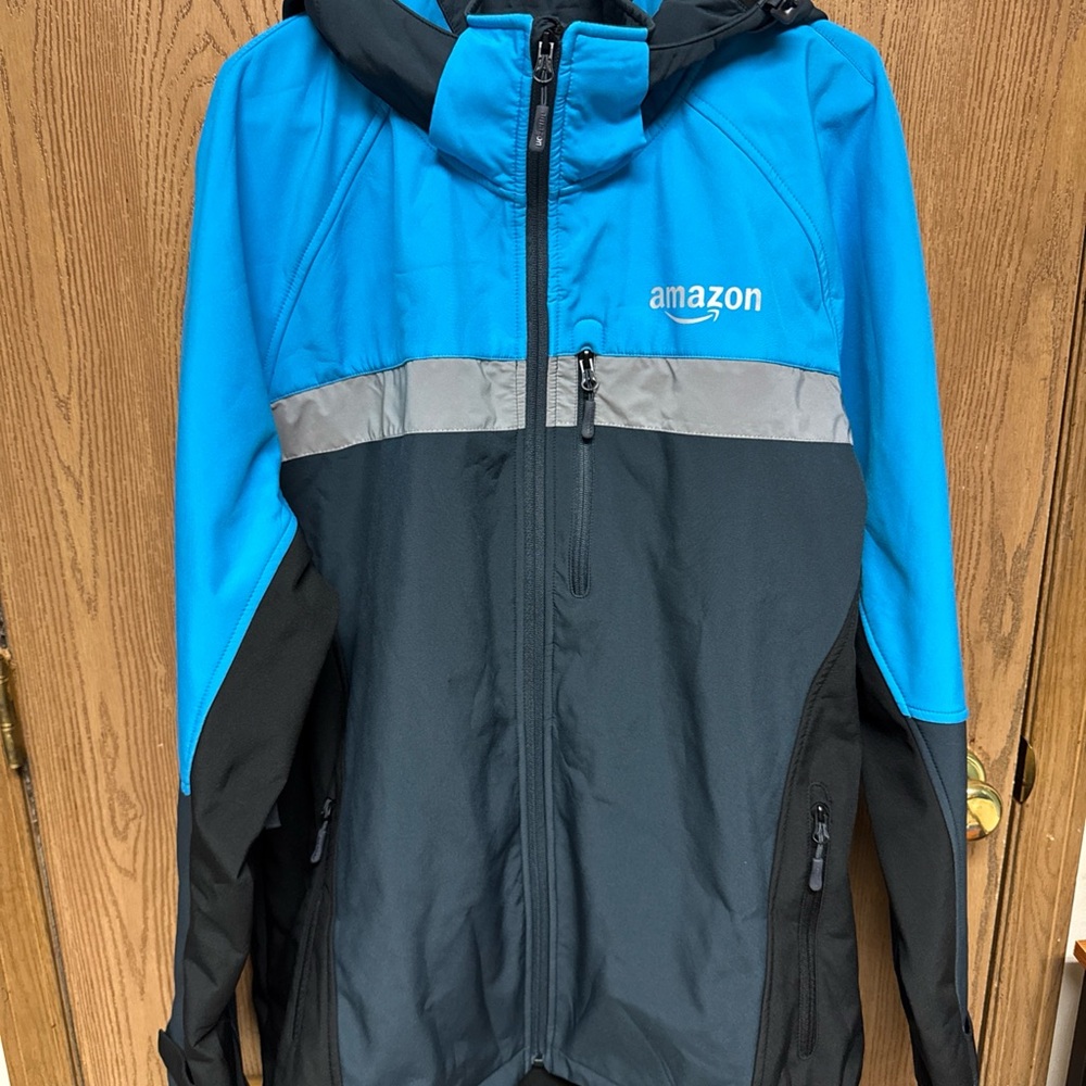2XL Amazon Prime Men's Parka Coat Hooded Winter Reflective LINED WARM
